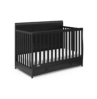 Graco Asheville 4-in-1 Convertible Crib with Drawer (Black)