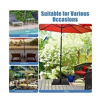 42 Lbs Weighted 25 Inch Square Patio Umbrella Base