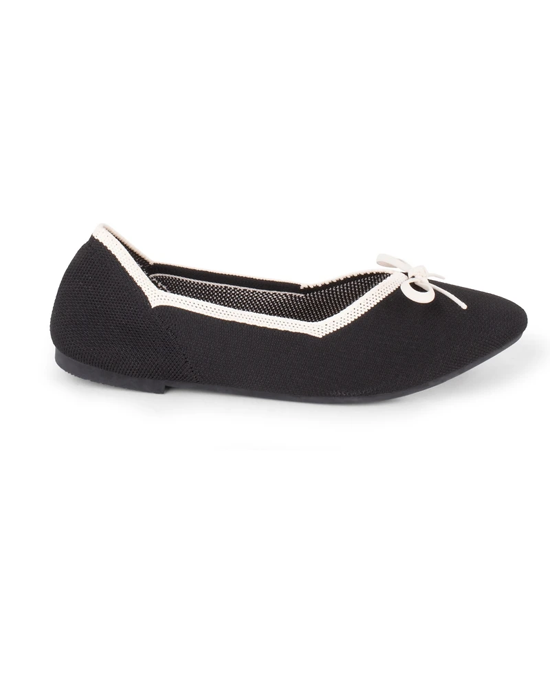 Tahari Women's Tortuga Knit Slip-On Flats