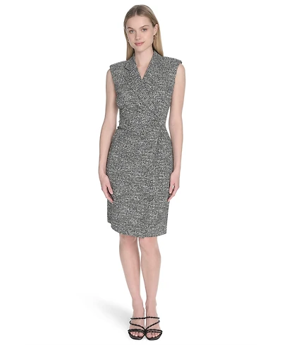 Calvin Klein Women's Sleeveless V-Neck Sheath Dress