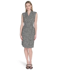 Calvin Klein Women's Sleeveless V-Neck Sheath Dress