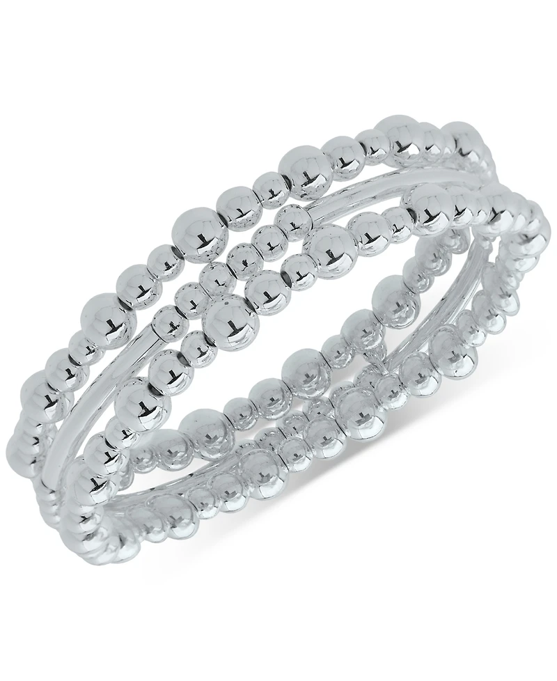 Nine West 3-Pc. Set Beaded Stretch Bracelets