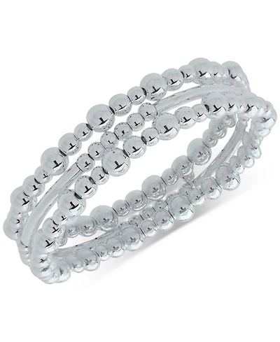 Nine West 3-Pc. Set Beaded Stretch Bracelets