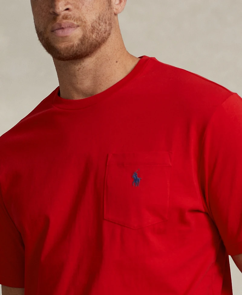 Polo Ralph Lauren Men's Big & Tall Crew-Neck Pocket T-Shirt