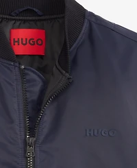 Hugo by Boss Men's Baken2435 Slim-Fit Satin Bomber Jacket