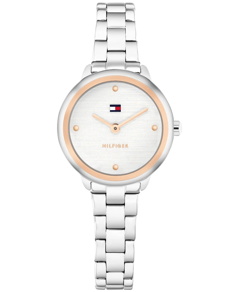 Tommy Hilfiger Women's Quartz Silver Tone Stainless Steel Bracelet Watch, 26mm