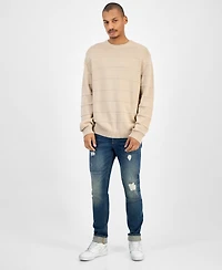 Sun + Stone Men's Ribbed Crewneck Sweater, Macy's Exclusive
