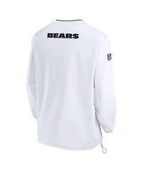 Nike Men's White Chicago Bears 2023/24 Sideline Repel V-Neck Long Sleeve Pullover Windshirt