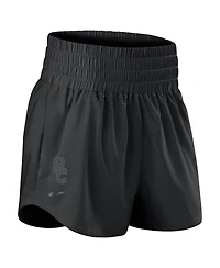 Nike Women's Black Usc Trojans Performance One High-Rise Shorts