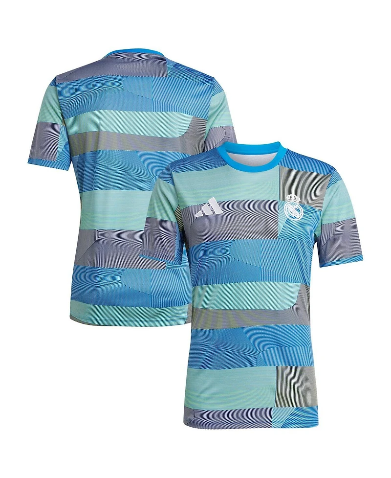 Adidas Men's Blue Real Madrid 2025/26 Aeroready Pre-Match Jersey