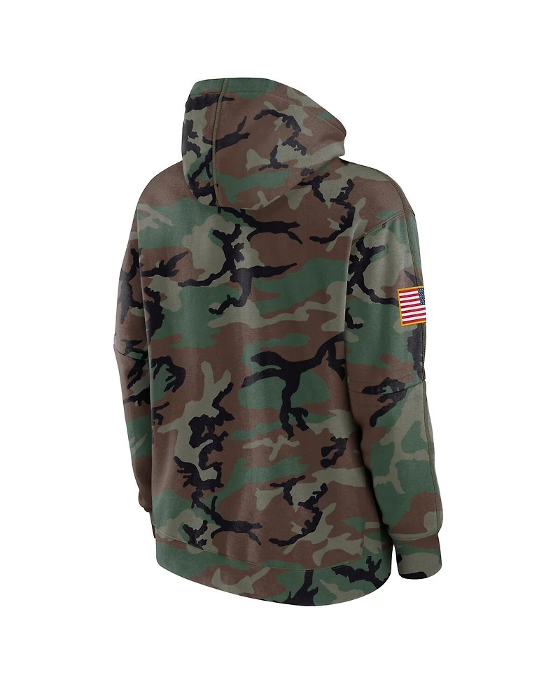 Nike Men's Camo Georgia Bulldogs 2024 Military Appreciation Club Fleece Pullover Hoodie