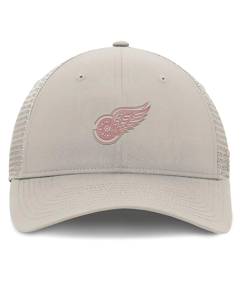 Fanatics Women's Tan Detroit Red Wings Authentic Pro Road Trucker Adjustable Hat