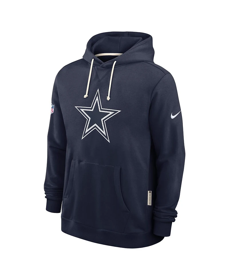 Nike Men's Navy Dallas Cowboys Sideline Initial Home Performance Pullover Hoodie