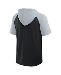 Logo Athletic Men's Black Las Vegas Raiders Prime Hoodie T-Shirt