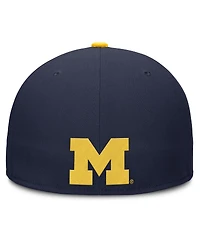 Jordan Men's Navy Michigan Wolverines True Primetime Performance Fitted Hat