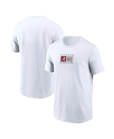 Nike Men's White Alabama Crimson Tide Campus Logo Swoosh T-Shirt