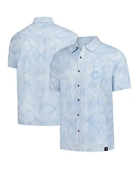 Margaritaville Men's Blue Chicago Cubs Linen Party Button-Up Shirt