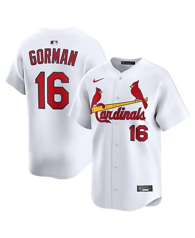 Nike Men's Nolan Gorman White St. Louis Cardinals Home Limited Player Jersey