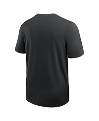 Nike Men's Black Arizona Cardinals Sideline Uv Performance Coach T-Shirt