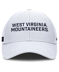 Nike Men's White West Virginia Mountaineers Rise Practice Adjustable Hat