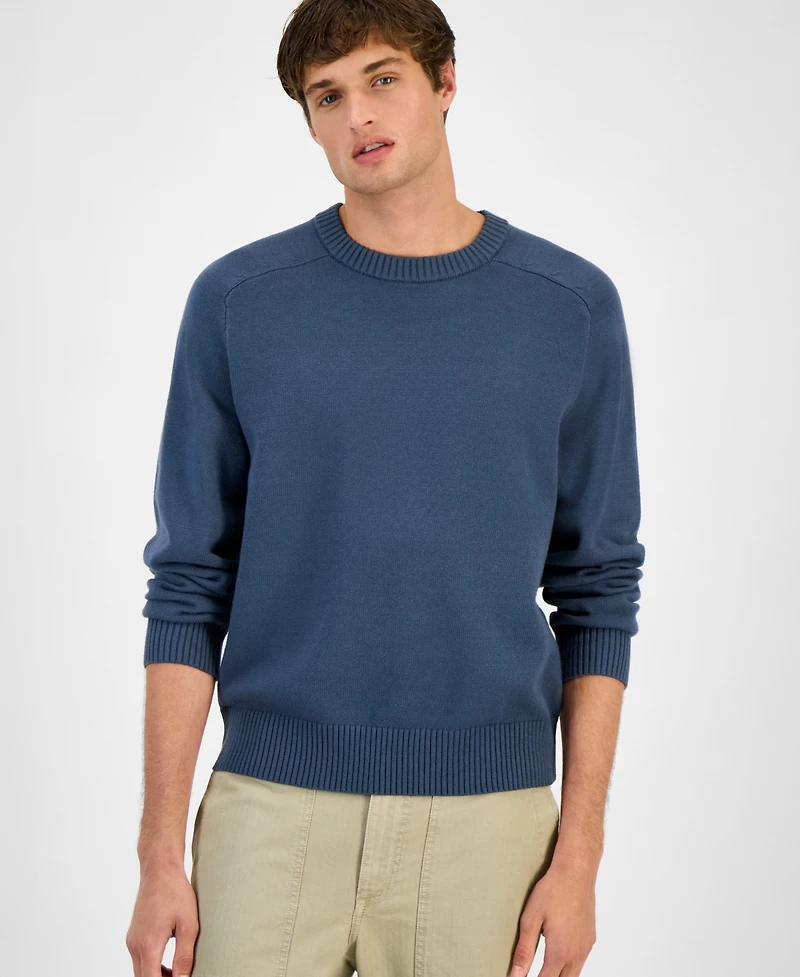 Sun + Stone Men's Crewneck Sweater, Macy's Exclusive