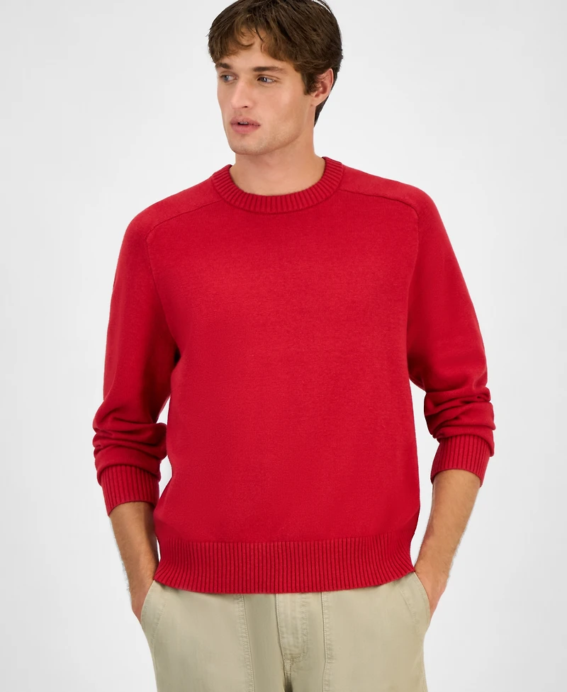Sun + Stone Men's Crewneck Sweater, Macy's Exclusive