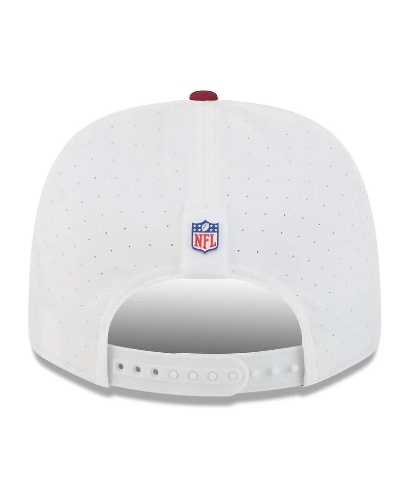 New Era Men's White/Burgundy Washington Commanders 2025 Nfl Training Camp 9SEVENTY Adjustable Hat