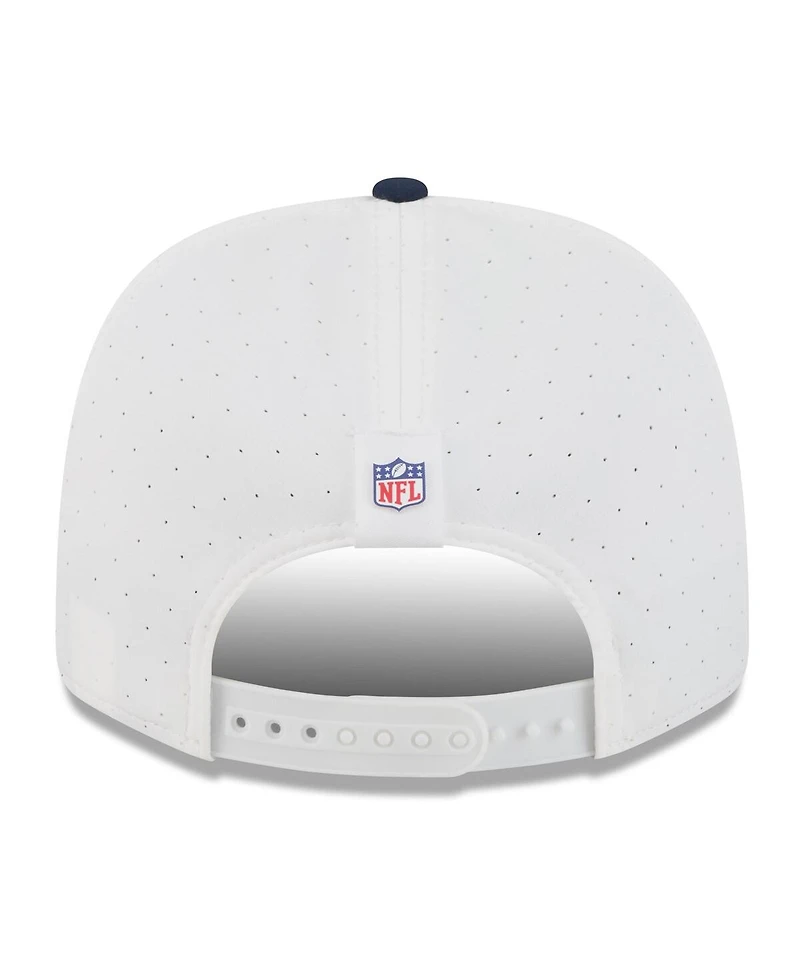 New Era Men's White/College Navy Seattle Seahawks 2025 Nfl Training Camp 9SEVENTY Adjustable Hat