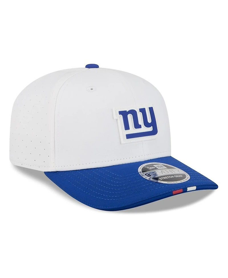 New Era Men's White/Royal New York Giants 2025 Nfl Training Camp 9SEVENTY Adjustable Hat