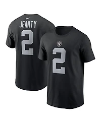 Nike Men's Ashton Jeanty Black Las Vegas Raiders 2025 Nfl Draft First Round Pick Name Number T-Shirt