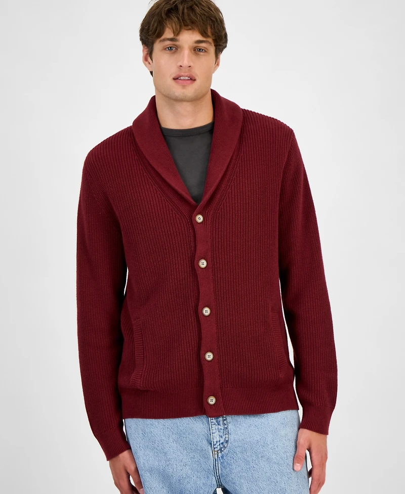 Sun + Stone Men's Alvin Cardigan Sweater, Created for Macy's
