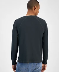 Sun + Stone Men's Waffle-Knit Thermal Shirt, Macy's Exclusive