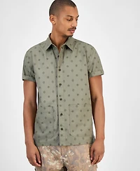 Sun + Stone Men's Printed Short-Sleeve Shirt, Macy's Exclusive