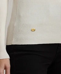 Lauren Ralph Ribbed Turtleneck Sweater