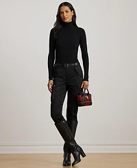 Lauren Ralph Ribbed Turtleneck Sweater