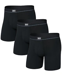 Saxx Men's 3pk. Essential Cotton Logo Boxer Briefs