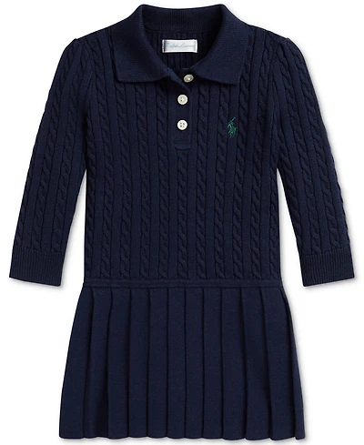 Polo Ralph Lauren Baby Girls Cable-Knit Sweater Dress