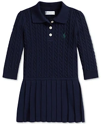 Polo Ralph Lauren Baby Girls Cable-Knit Sweater Dress
