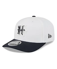 New Era Men's White/Navy Houston Texans 2025 Nfl Training Camp 9SEVENTY Adjustable Hat