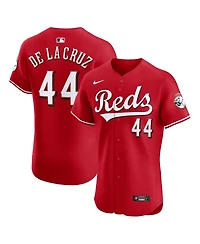 Nike Men's Elly De La Cruz Red Cincinnati Reds Alternate Elite Jersey