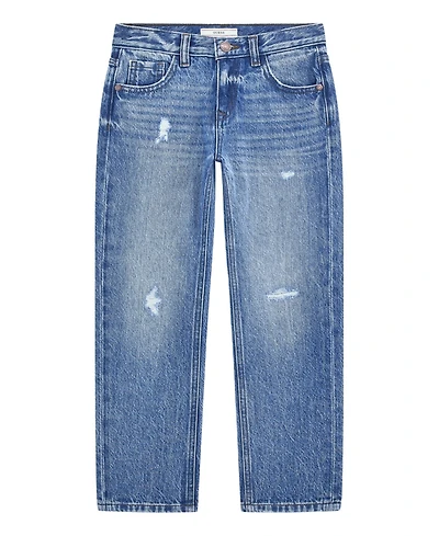 Guess Big Boys Distressed Straight Fit Denim Jeans