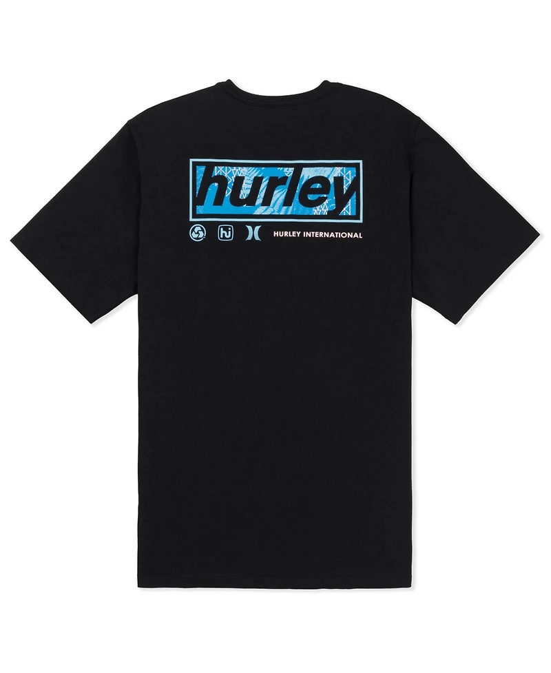 Hurley Men's Throwback Fill Short Sleeve T-Shirt