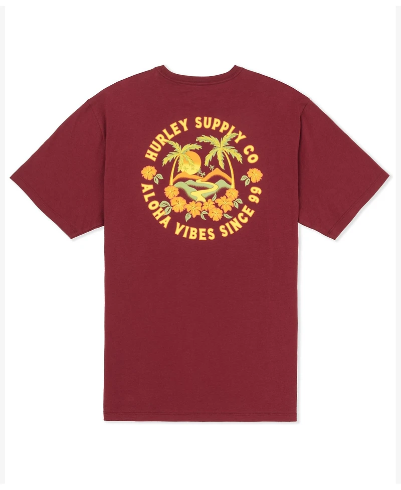 Hurley Men's Hawaiian Island Short Sleeve T-Shirt