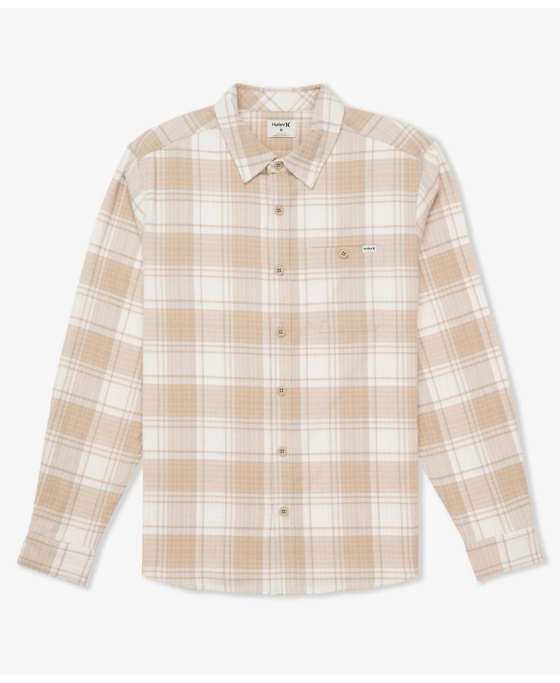 Hurley Men's Portland Stretch Flannel Long Sleeve Shirt