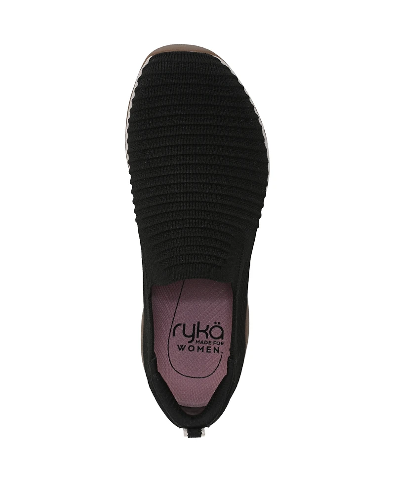 Ryka Women's Era Knit Washable Slip On Sneakers