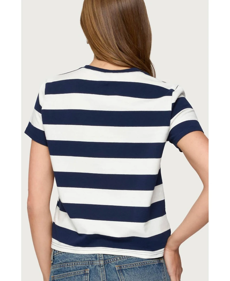 Edikted Women's Valetta Oversized Striped T Shirt