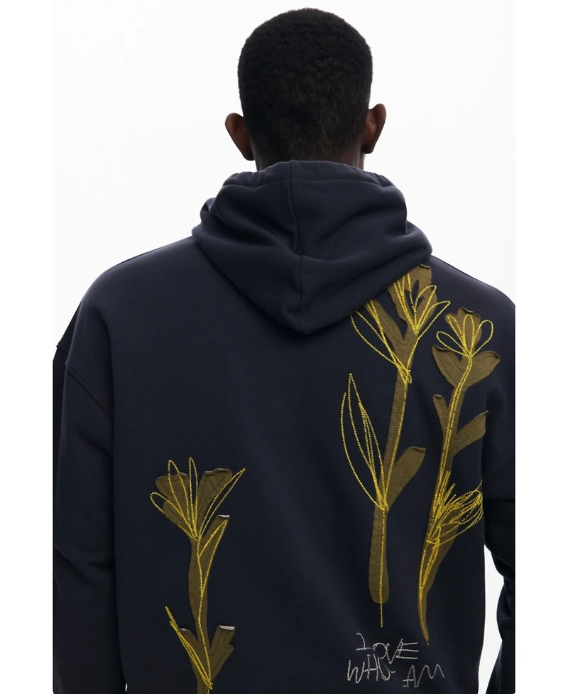 Desigual Men's Hoodie with embroidery