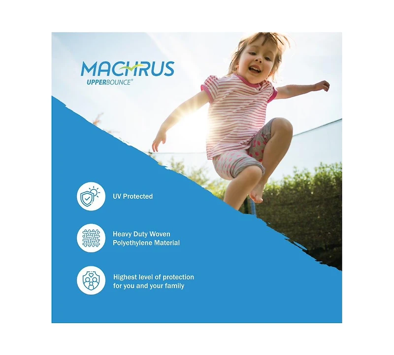 Plexalife Trampoline Safety Enclosure Net, Fits Ft Round Frame