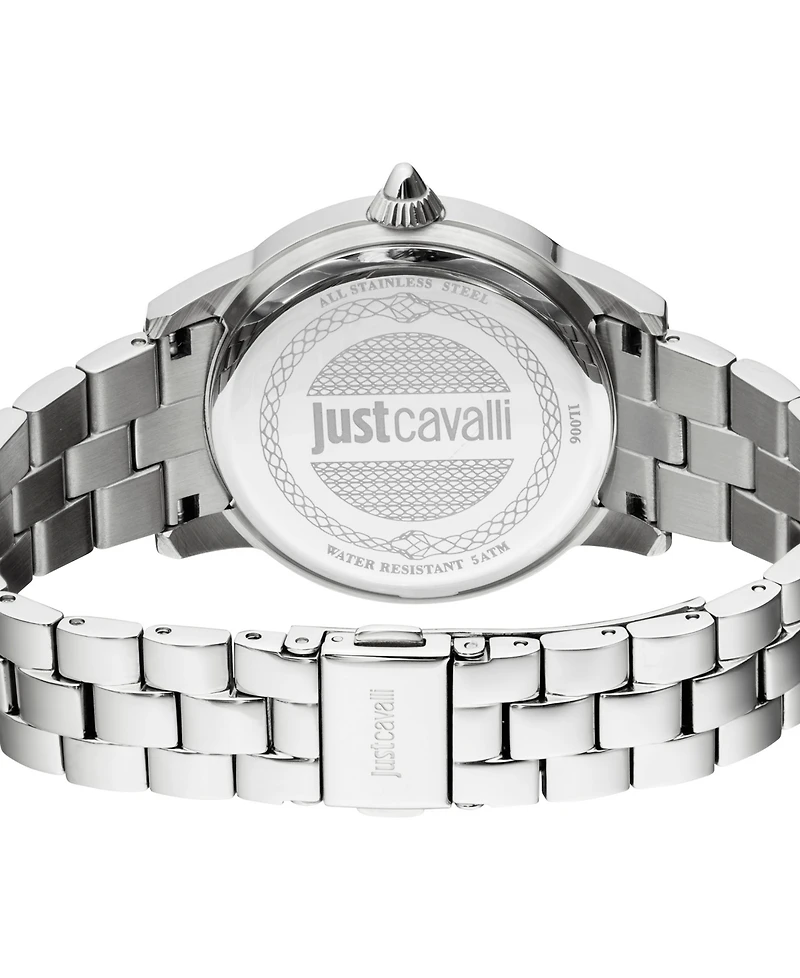 Just Cavalli Women's Silver Stainless Steel Bracelet Watch
