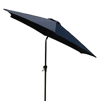 8.8 feet Outdoor Aluminum Patio Umbrella with 42 Pound Square Resin Umbrella Base